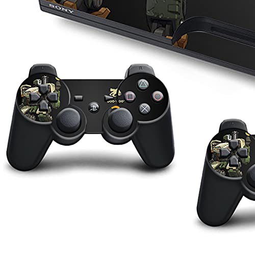 VINILOL Vinilo hecho para PlayStation 3 Slim diseño Overwatch pegatina cubierta Overwatch skin para consola y 2 mandos