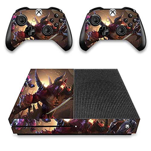 VINILOL Vinilo hecho para Xbox One S diseño Overwatch v4 pegatina cubierta skin para consola y 2 mandos