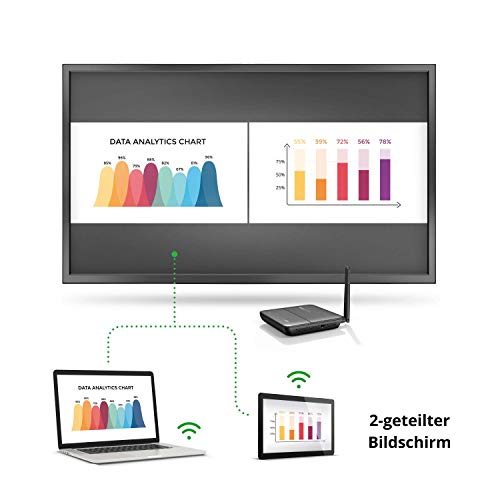 Vivitek NovoConnect NC-X300 - Sistema de presentación inalámbrico para Windows, Apple MacOS, Android, Google Cast, Incluye dongle Plug-and-Play