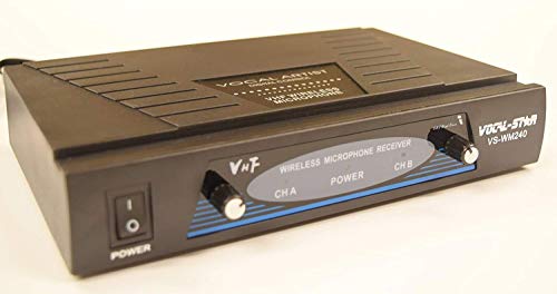 VocalStar WM-240 2 VHF Wireless Microphones Set System With EU Adapter