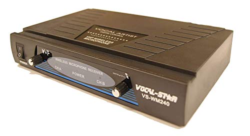 VocalStar WM-240 2 VHF Wireless Microphones Set System With EU Adapter