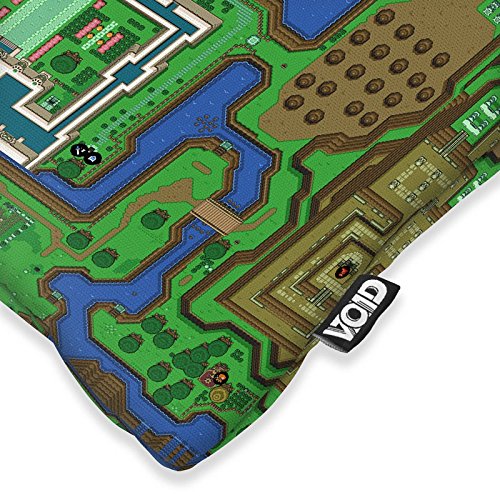 VOID Hyrule Cojín con Dibujo Funda de cojín Funda para Outdoor Indoor Link SNES n64 Past Ocarina of Time Wind Waker, Kissen Größe:40 x 40 cm
