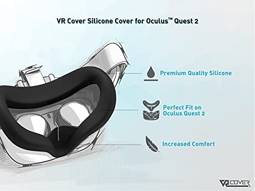 VR Cover Silicone Cover for Oculus Quest 2 (Dark Grey)