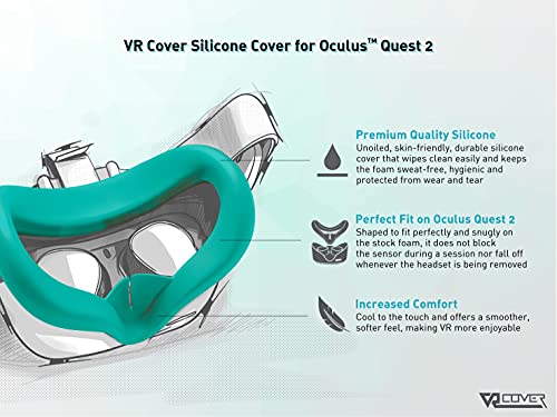 VR Cover Silicone Cover for Oculus Quest 2 (Mint)