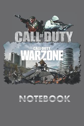 Warzone call of duty notebook notepad daily journal for kids teenagers boys games lover: 6'' x 9'' / 100 pages composition book ruled line pages