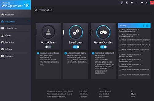 WinOptimizer 18 - 10 USER - Superior performance, stability and privacy for your PC Windows 11, 10, 8.1, 8, 7