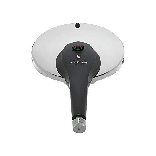 WMF Perfect Premium - Olla rápida de 22 cm de diámetro de 6,5L en de acero inoxidable, con cestillo de vapor, para inducción