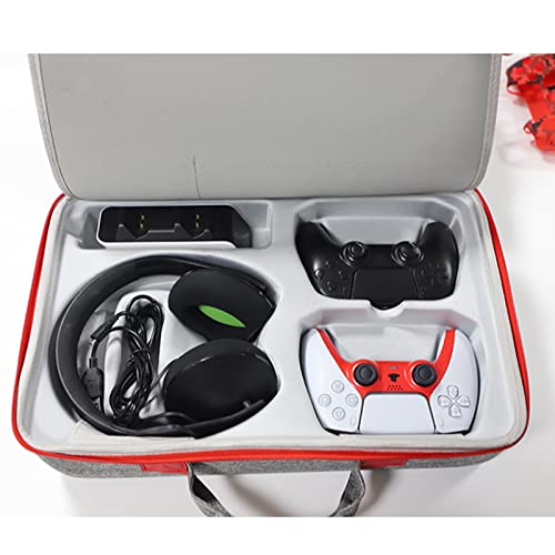WYFFF Funda de transporte PS5, mochila para consola de juegos compatible con bolsa de viaje PS5 para controlador de Playstation, juegos PS5, auriculares para juegos y accesorios de juegos