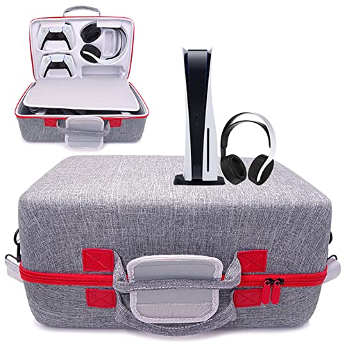 WYFFF Funda de transporte PS5, mochila para consola de juegos compatible con bolsa de viaje PS5 para controlador de Playstation, juegos PS5, auriculares para juegos y accesorios de juegos