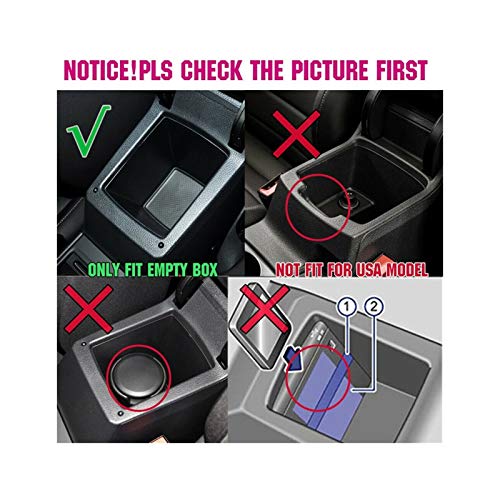 XIANGSHANG Titular De La Copa De La Consola Durable Y Práctico Black Center Console Organizer Tray Fit For Golf 7 Golf Mk7 VII 5G GT I R 2013-2017