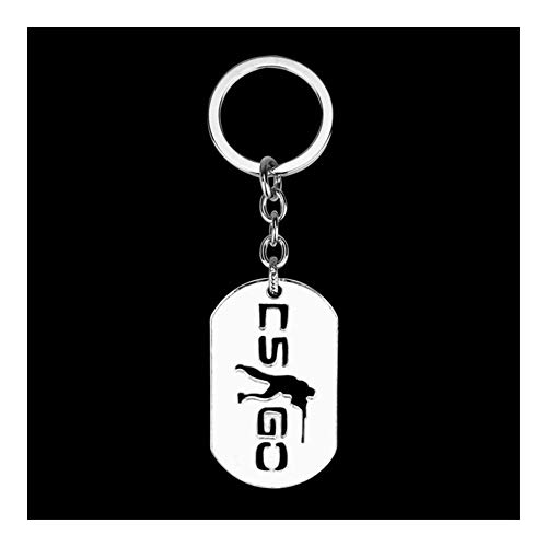 XJS Llavero Medalla de Llavero de Metal Colgante, Collar de Counter Strike Llavero Hombres Aficionados joyería del Regalo del Recuerdo Mujeres Gargantilla Único (Color : KC0489)