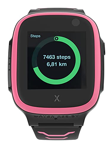 XPLORA X5 Play - Teléfono Reloj 4G para niños (SIM no incluida) - Llamadas, Mensajes, Modo Colegio, SOS, GPS, Cámara y Podómetro - Incluye 2 años de garantía (Rosa)
