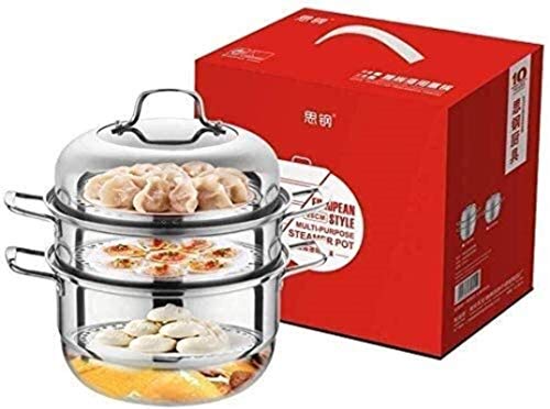 XY-M Steamery Individual Layera Doble SteamGuard Set Set Healthy Cooking Steam Transing Induction Hood Gas General Stock Pot 28 cm (Color: B)