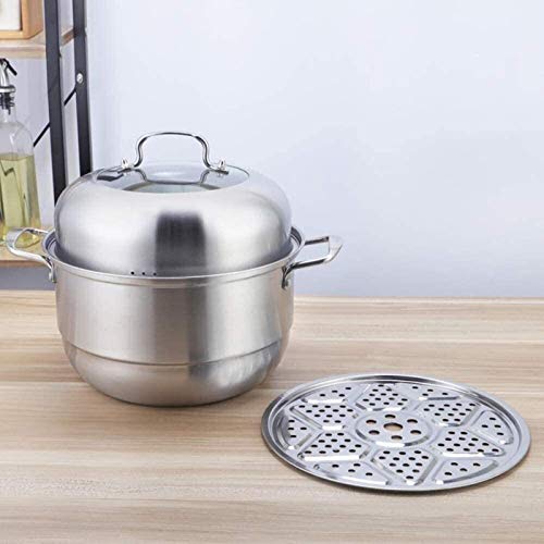 XY-M Steamery Individual Layera Doble SteamGuard Set Set Healthy Cooking Steam Transing Induction Hood Gas General Stock Pot 28 cm (Color: B)
