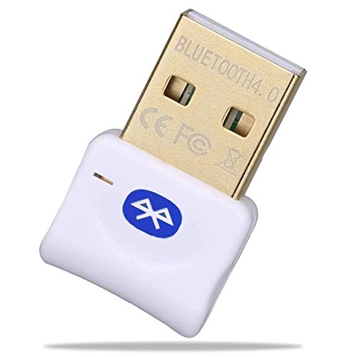 YiYunTE Adaptador Bluetooth 4.0 USB para Ordenador Transmisor Receptor Bluetooth para Auriculares Altavoz Teclado Bluetooth Adaptador USB para PC portatil Compatible con Windows 10 8 7 XP Vista
