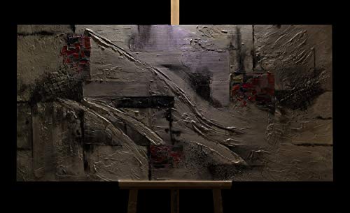 YS-Art Cuadro Hecho a Mano «Abstracción VII» con Pinturas acrílicas PS033 (160 x 80 cm)