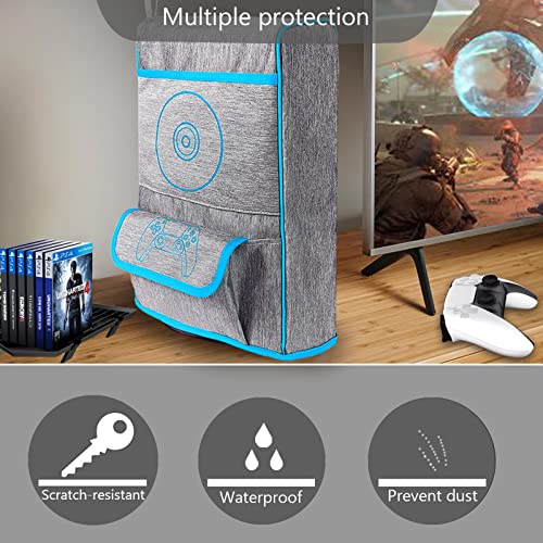YUYAN Protector antisuciedad, protector de almacenamiento de host con bolsillo para disco y Gamepad para PS5 CD-ROM versión y edición digital