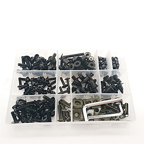 ZGDUGFU Clips de Tornillos, Kit de Aluminio de Aluminio de Aluminio Kit Spire Speed Speed Clips Tornillo Tornillos de Resorte Tuercas compatibles con Ya-ma-ha TDM 900 tmax Xmax vmax 1200