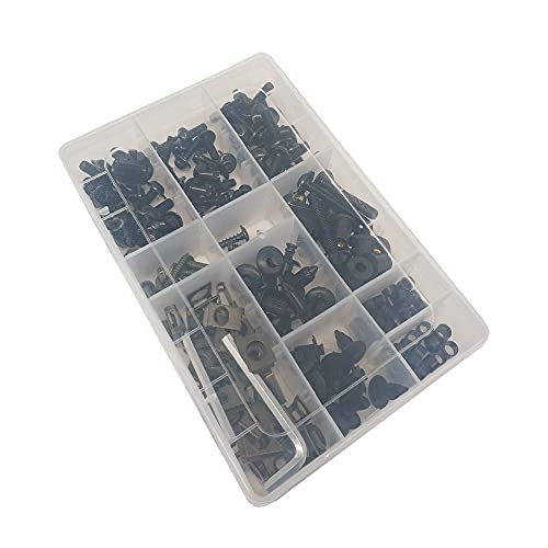 ZGDUGFU Clips de Tornillos, Kit de Aluminio de Aluminio de Aluminio Kit Spire Speed Speed Clips Tornillo Tornillos de Resorte Tuercas compatibles con Ya-ma-ha TDM 900 tmax Xmax vmax 1200