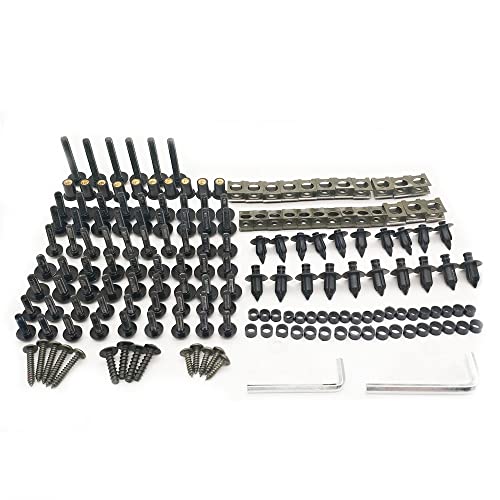 ZGDUGFU Clips de Tornillos, Kit de Aluminio de Aluminio de Aluminio Kit Spire Speed Speed Clips Tornillo Tornillos de Resorte Tuercas compatibles con Ya-ma-ha TDM 900 tmax Xmax vmax 1200