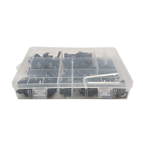 ZGDUGFU Clips de Tornillos, Kit de Aluminio de Aluminio de Aluminio Kit Spire Speed Speed Clips Tornillo Tornillos de Resorte Tuercas compatibles con Ya-ma-ha TDM 900 tmax Xmax vmax 1200