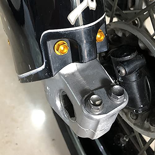 ZGDUGFU Clips de Tornillos, Motocicleta M6 x 13 Conjunto de Guardia de Horquilla de Tornillo de Tornillo Compatible con ya-ma-ha YZ 125 250 250F 450F WR 250F 560F WR250 R x Accesorios (Color : Blue)