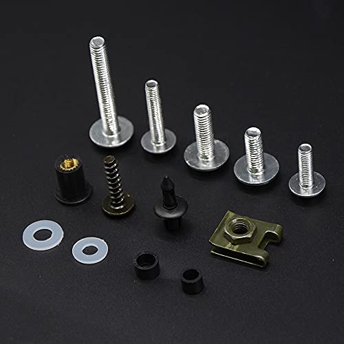 ZGDUGFU Clips de Tornillos, Motorycle Fulling Body Body Kit Tornillo Spire Speed ​​Speed ​​Speed ​​Clip para HON-DA CBR1000RR CBR 1000RR 2004 2005 2006 2007 (Color : Silver)