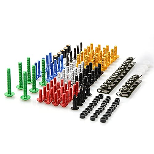 ZGDUGFU Clips de Tornillos, Motorycle Fulling Body Body Kit Tornillo Spire Speed ​​Speed ​​Speed ​​Clip para HON-DA CBR1000RR CBR 1000RR 2004 2005 2006 2007 (Color : Silver)