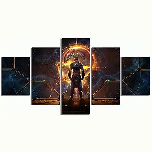 ZhuHZ 5 Piezas de Starpoint Gemini Warlord Game Poster Artist Home Decor Canvas Wall Art