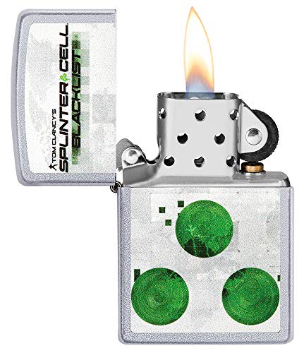 Zippo – Splinter Cell, Cromo Cepillado – Mechero de Gasolina – Encendedor Recargable en Caja de Regalo