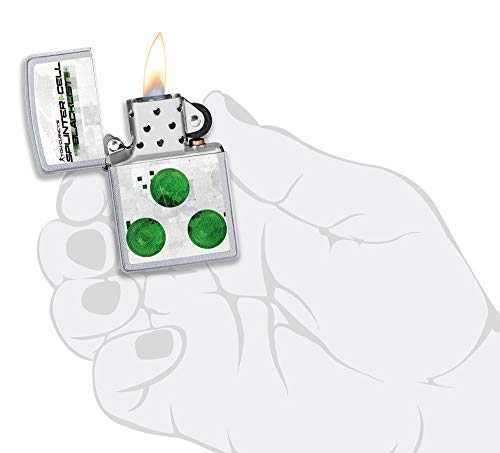 Zippo – Splinter Cell, Cromo Cepillado – Mechero de Gasolina – Encendedor Recargable en Caja de Regalo