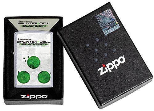 Zippo – Splinter Cell, Cromo Cepillado – Mechero de Gasolina – Encendedor Recargable en Caja de Regalo