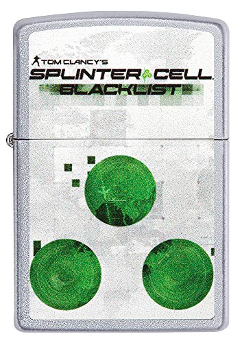 Zippo – Splinter Cell, Cromo Cepillado – Mechero de Gasolina – Encendedor Recargable en Caja de Regalo