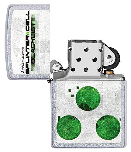 Zippo – Splinter Cell, Cromo Cepillado – Mechero de Gasolina – Encendedor Recargable en Caja de Regalo