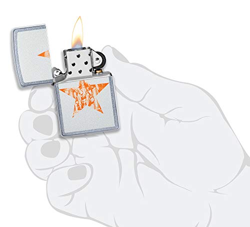 Zippo Tom Clancys The Division 2 60005605 - Mechero de Gasolina Recargable en Caja de Regalo, Color Plateado