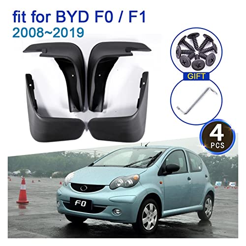 ZLNX para BYD F0 F1 2008~2019 Guardabarros De Coche 4X Guardabarros Accesorios De Estilo De Guardabarros Nueva Actualización Protección contra Salpicaduras De Guardabarros Piezas de Repuesto
