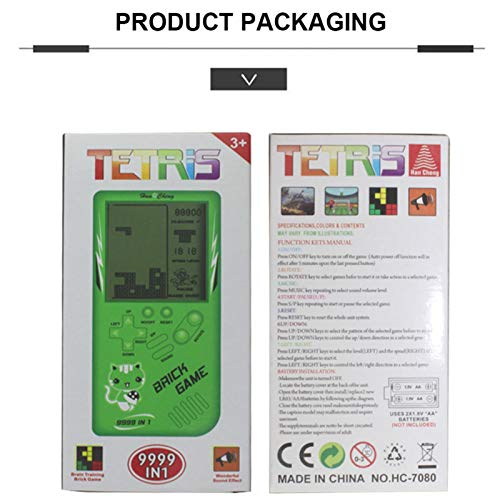 ZQYX Consola De Juegos Retro, Máquina De Juegos Portátil De Mano Intelectual Clásica Nostálgica, Mini Máquina De Juego De Rompecabezas Arcade, Multicolor, 5.51 0.71 2.76in