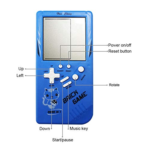 ZQYX Consola De Juegos Retro, Máquina De Juegos Portátil De Mano Intelectual Clásica Nostálgica, Mini Máquina De Juego De Rompecabezas Arcade, Multicolor, 5.51 0.71 2.76in