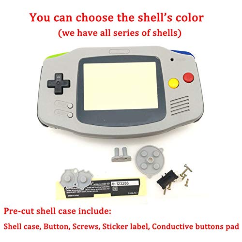 ZSYLOVE ZHANGSUYUAN Kits de Pantalla LCD con IPS V2 Precortados Pantalla Caso de Shell en Forma for GBA retroiluminación LCD V2 10 Brillo en Forma for GBA Consola de Viviendas