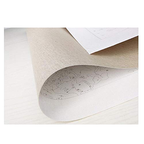 ZYCD Paint by Numbers Kits DIY Oil Painting Color Talk Home Decoración de Pared para Adultos Niños Principiantes - River and Steamer at Sunset 16X20 Inch