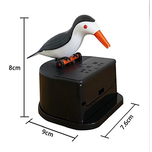 1 x caja de bird toothpick con bandeja automática de bird toothpick para tostar y tostar