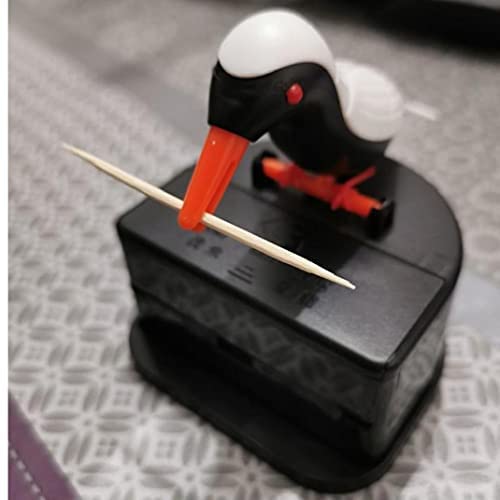 1 x caja de bird toothpick con bandeja automática de bird toothpick para tostar y tostar