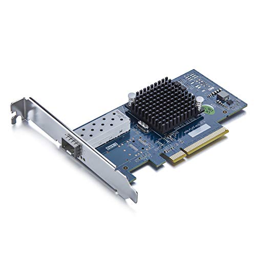10Gtek® 10GbE PCIE Tarjeta de Red para Intel X520-DA1- 82599EN Chip, Single SFP+ Puerto, 10Gbit PCI Express x8 LAN Adapter, 10Gb Nic para Windows Server, Win8, 10, Linux