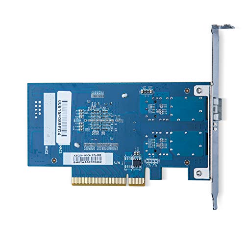 10Gtek® 10GbE PCIE Tarjeta de Red para Intel X520-DA1- 82599EN Chip, Single SFP+ Puerto, 10Gbit PCI Express x8 LAN Adapter, 10Gb Nic para Windows Server, Win8, 10, Linux