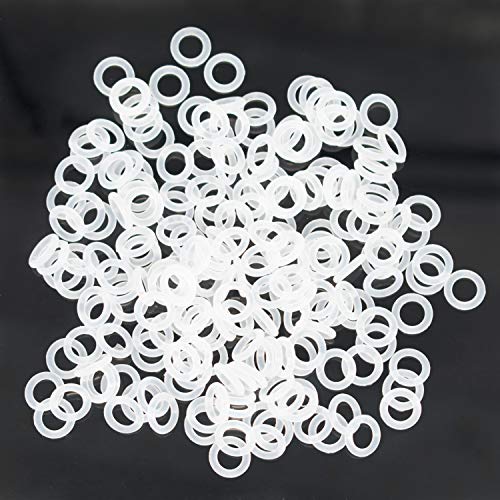 120Pcs Rubber Keyboards O-Ring Switch Dampeners Keycap for Cherry MX Key Kit Dampers 40A-L-0.2mm Reduction with 1PCS random color keycap puller (Transparente)