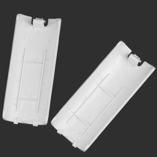 2 Piezas Cubiertas de Batería del Remoto Mando Inalámbrico para Nintendo Wii