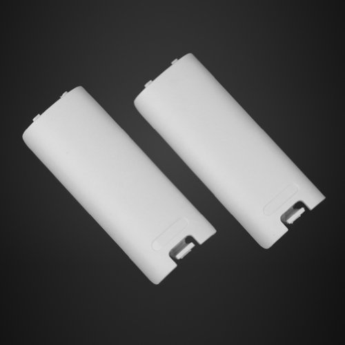 2 Piezas Cubiertas de Batería del Remoto Mando Inalámbrico para Nintendo Wii