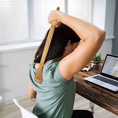 2 Piezas Rascadores de Espalda de Madera Masajeador de Espalda Manual de Mano Rascador de Espalda Larga para Alivio Instantáneo de Relajación Corporal de Picazón