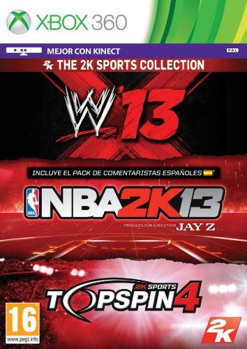 2K Sports Bundle: NBA 2K13 + Top Spin 4 + WWE 13