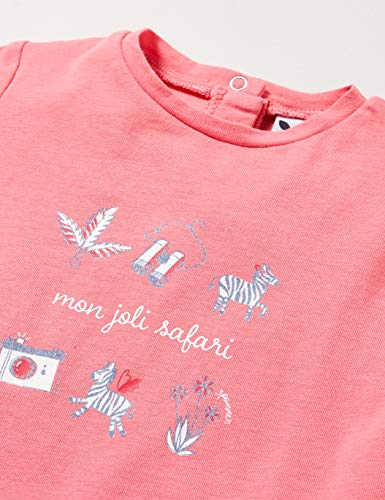3 Pommes 3q10002 tee-Shirt MC Camiseta, Rosa (Groseille 330), 3-6 Meses (Talla del Fabricante: 3/6M) para Bebés